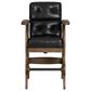 Hawthorne Furniture Tavern Spectator Barstool with Black Cushion in Whiskey, , large