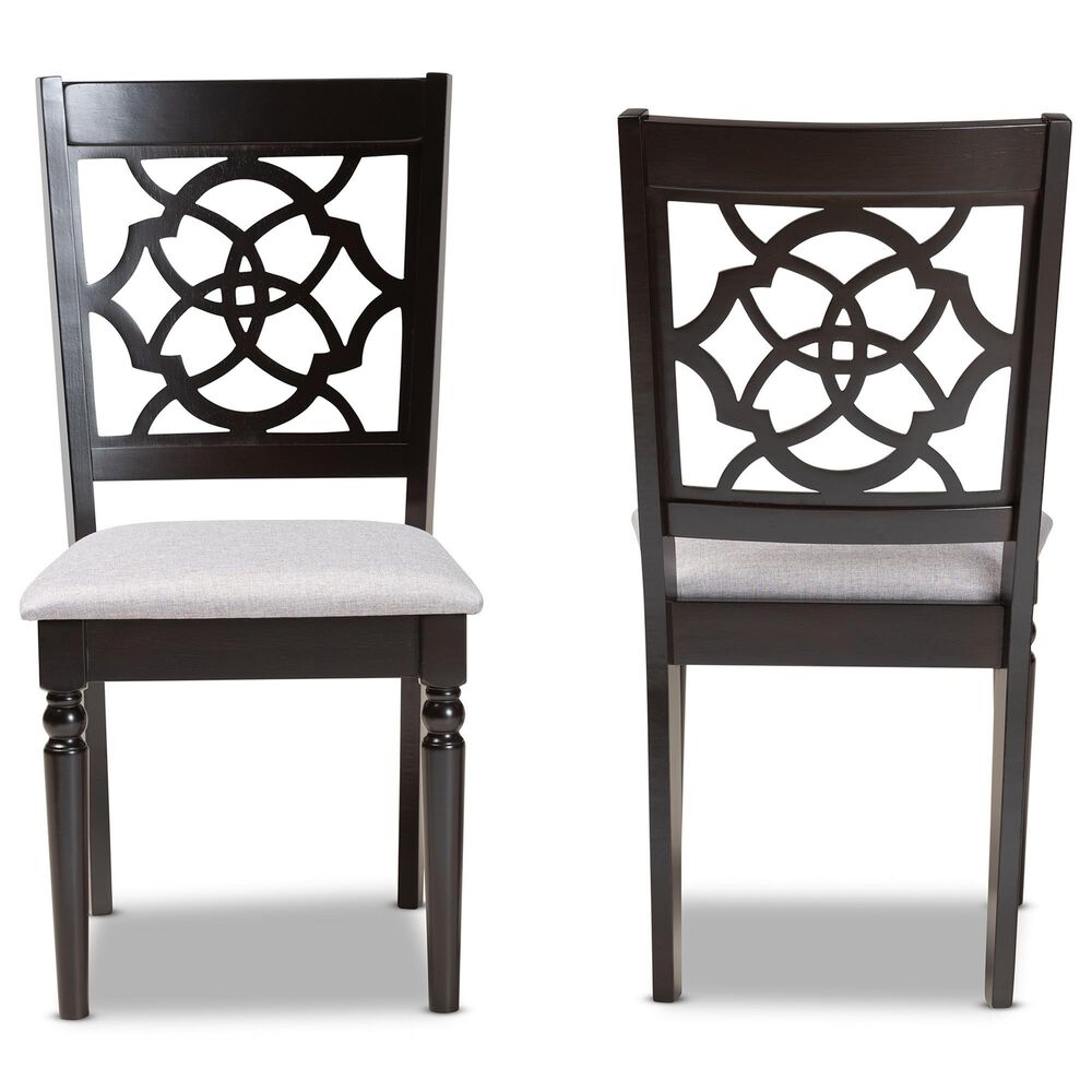 Baxton Studio Renaud Side Chair in Dark Brown (Set of 2), , large