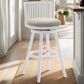 Armen Living Harper 30" Swivel Bar Stool in Matte White, , large