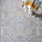 Safavieh Webster WBS320G 5" x 8" Grey and Beige Area Rug, , large