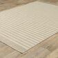 ROW by Oriental Weavers Zarina Striped Beige and Ivory 7"10" x 10" Indoor/Outdoor Area Rug, , large