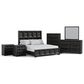 Furniture of America Hatton 6-Piece Queen Bedroom Set in Weathered Black, , large