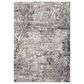 Surya Tuscany TUS-2311 12" x 15" Gray, Charcoal, Black and Ivory Area Rug, , large