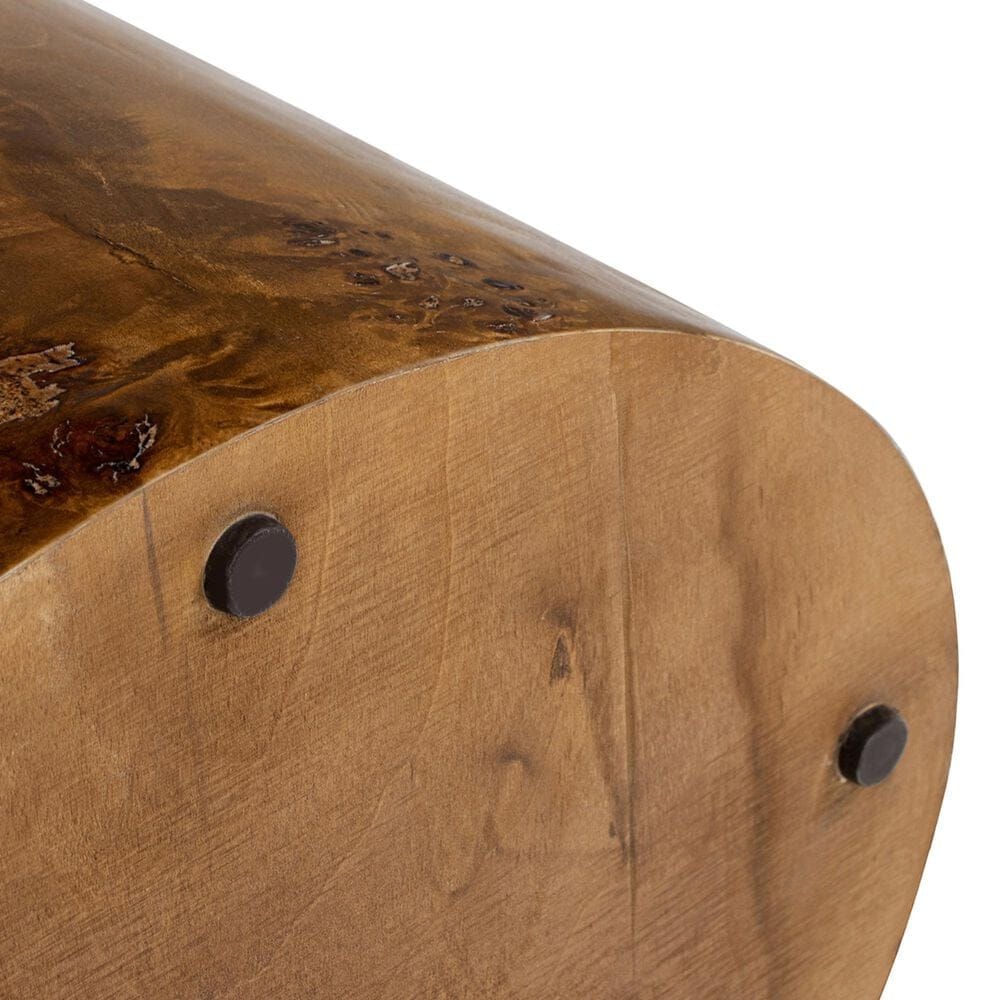 Jennifer Taylor Home Nebula 20" Side Table in Medium Brown Walnut, , large