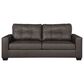 Ashley Barlin Mills Stationary Sofa and Loveseat Set in Umber, , large