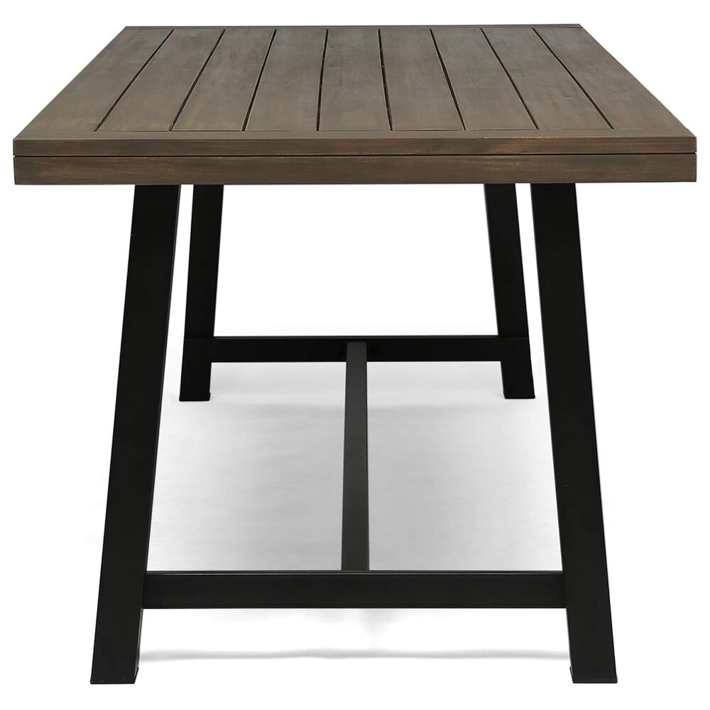 Hearth and Haven 3-Piece Outdoor Dining Set in Grey and Black, , large