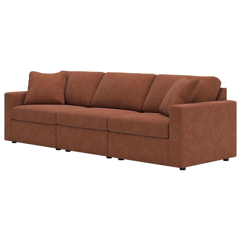 Ashley Modmax 3-Piece Stationary Sofa in Spice, , large