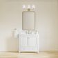 37B Claudine 36" Single Bathroom Vanity in Bright White with Glossy White Composite Stone Top and Backsplash, , large
