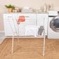Household Essentials Foldable Clothes Drying Rack in White, , large