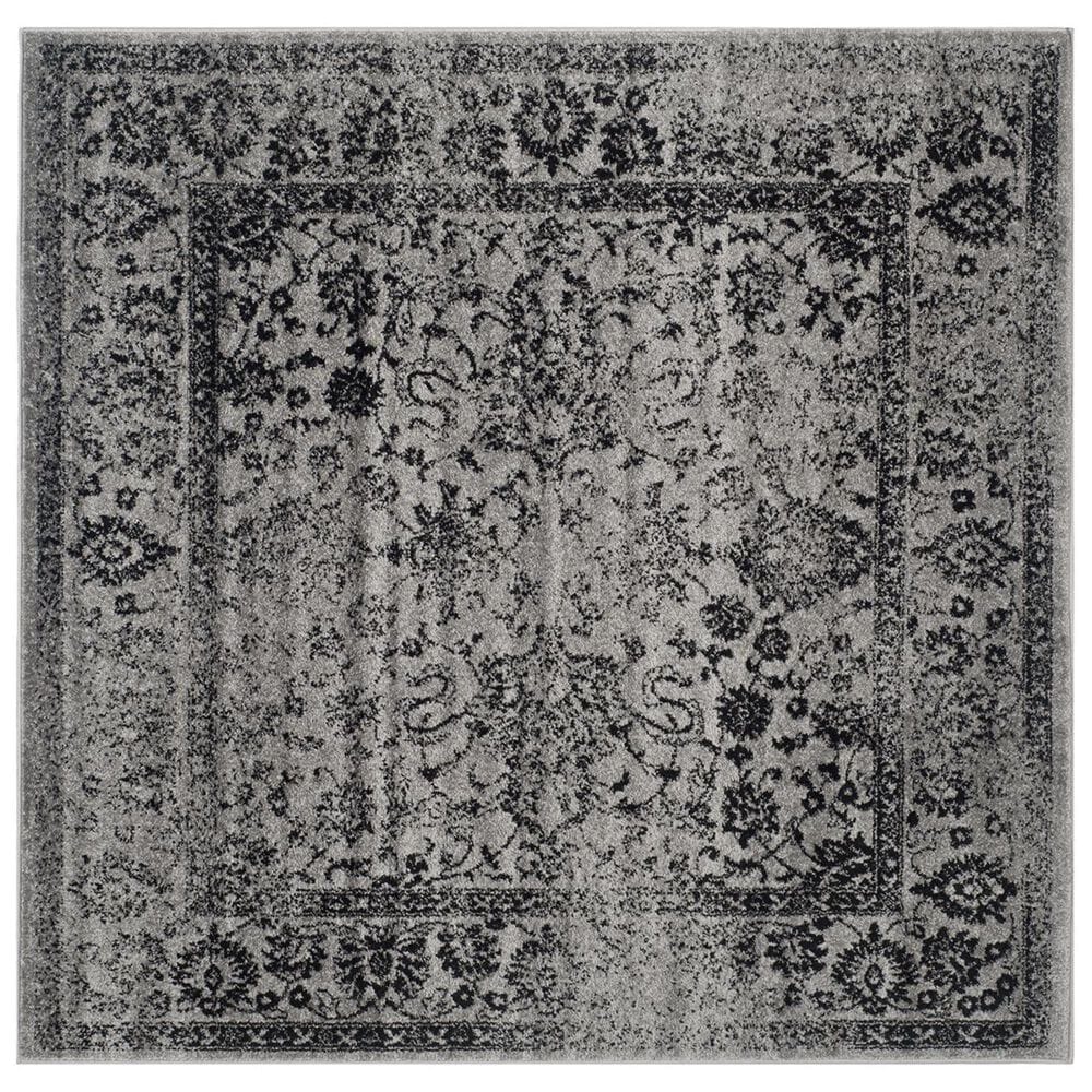 Safavieh Adirondack ADR109B-10SQ 10" x 10" Grey/Black Square Rug, , large