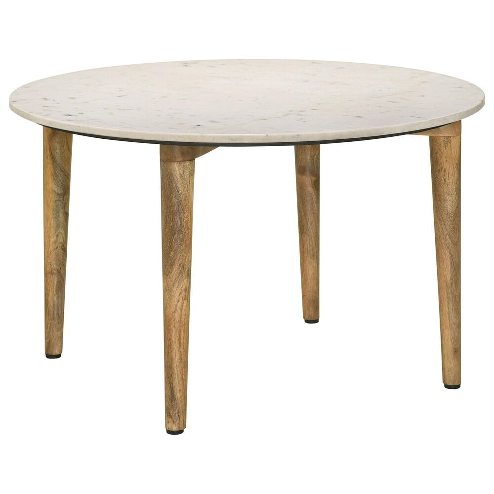 Coaster Aldis Coffee Table in White, Gray and Natural, , large