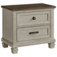 Mayberry Hill Farmington 4-Piece King Panel Bedroom Set in Medium Brown and Washed Stone, , large