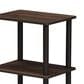 HOMLUX Turn-N-Tube 2-Space Bookshelf in Walnut and Brown, , large