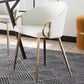 Lumisource Claire Chair in White/Gold, , large
