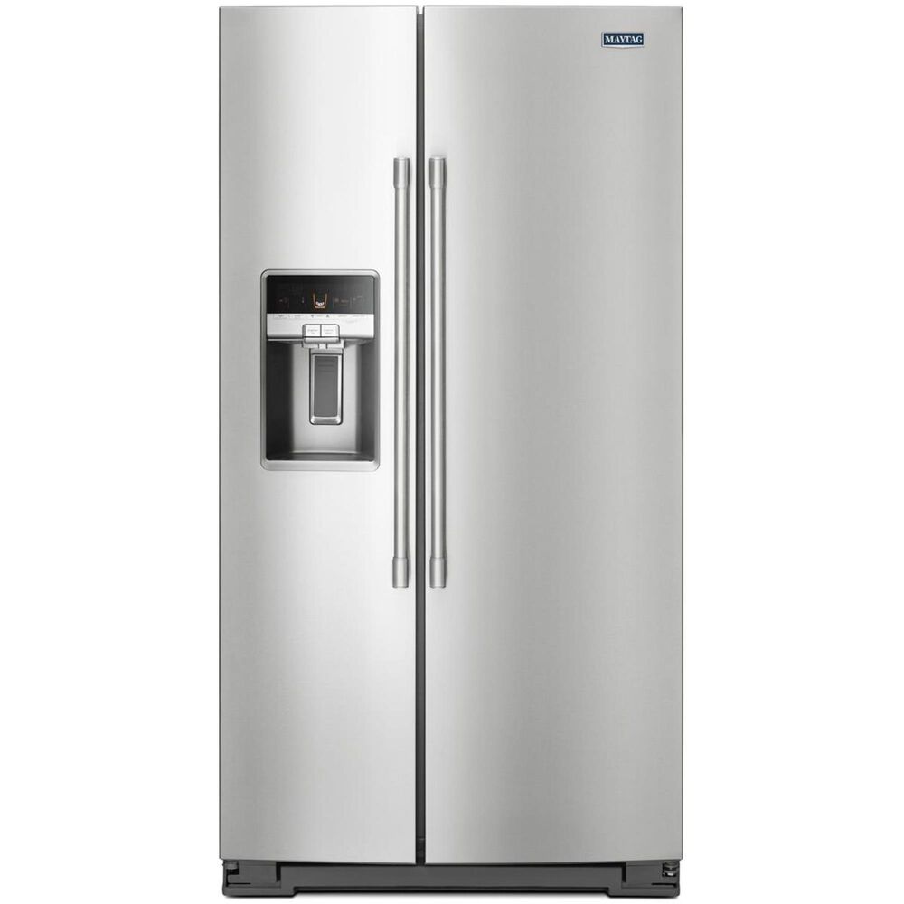 Maytag 21 Cu. Ft. Counter Depth Side-by-Side Refrigerator in Stainless Steel , , large