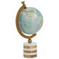 Maple and Jade 8" x 16" Globe in Turquoise, Green, Brass and Natural, , large