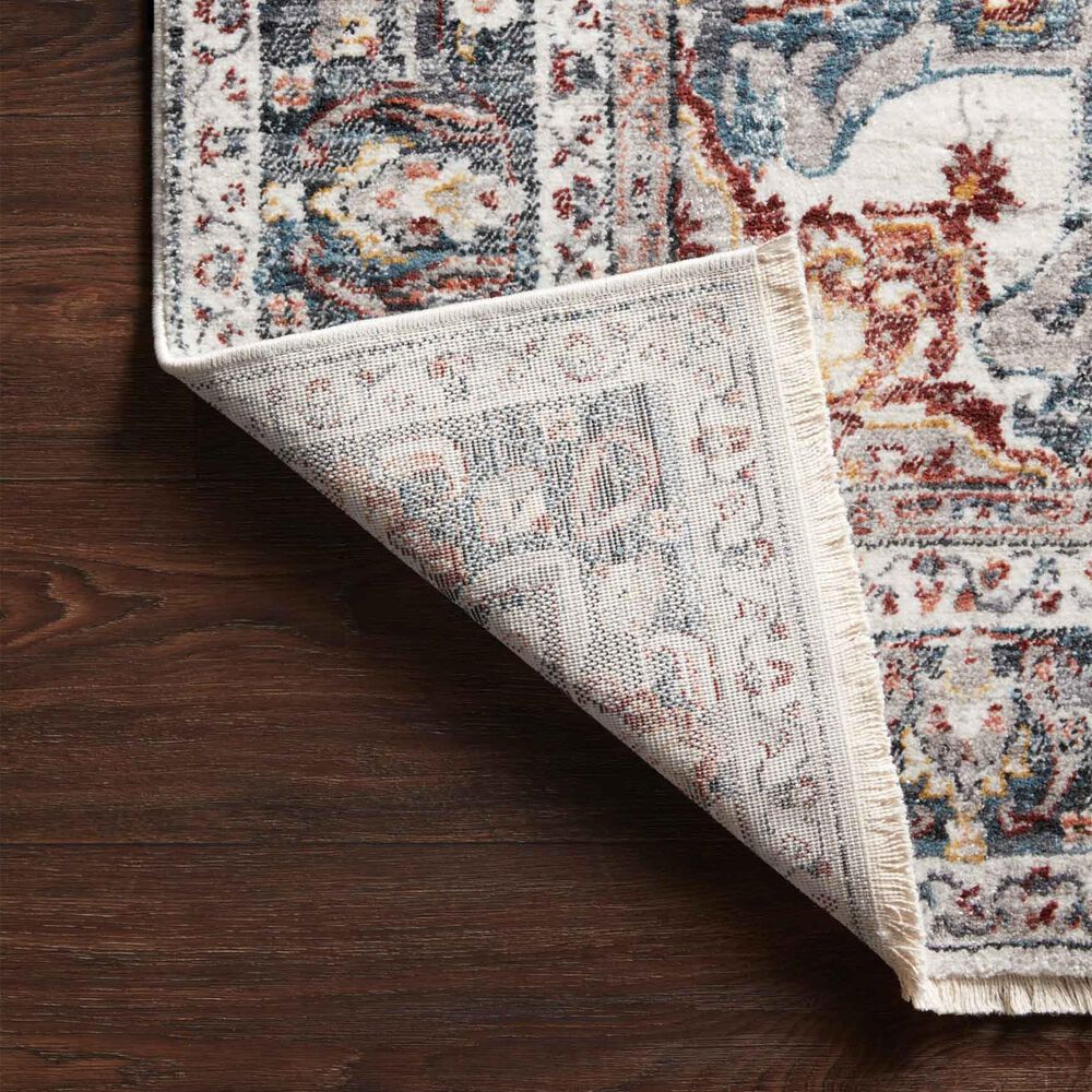 Loloi II Samra SAM-09 2&#39;3&quot; x 3&#39;10&quot; Ivory and Denim, , large