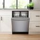 Bosch 100 Series 24" Built-In Recessed Handle Dishwasher with 8 Wash Cycles in Stainless Steel, , large