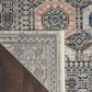 Nourison Starry Nights STN09 5" x 7" Grey and Navy Area Rug, , large
