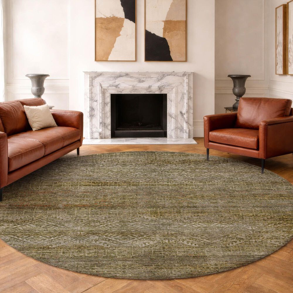 Dalyn Rug Company Vico VC8 Olive 8' Round Area Rug, , large
