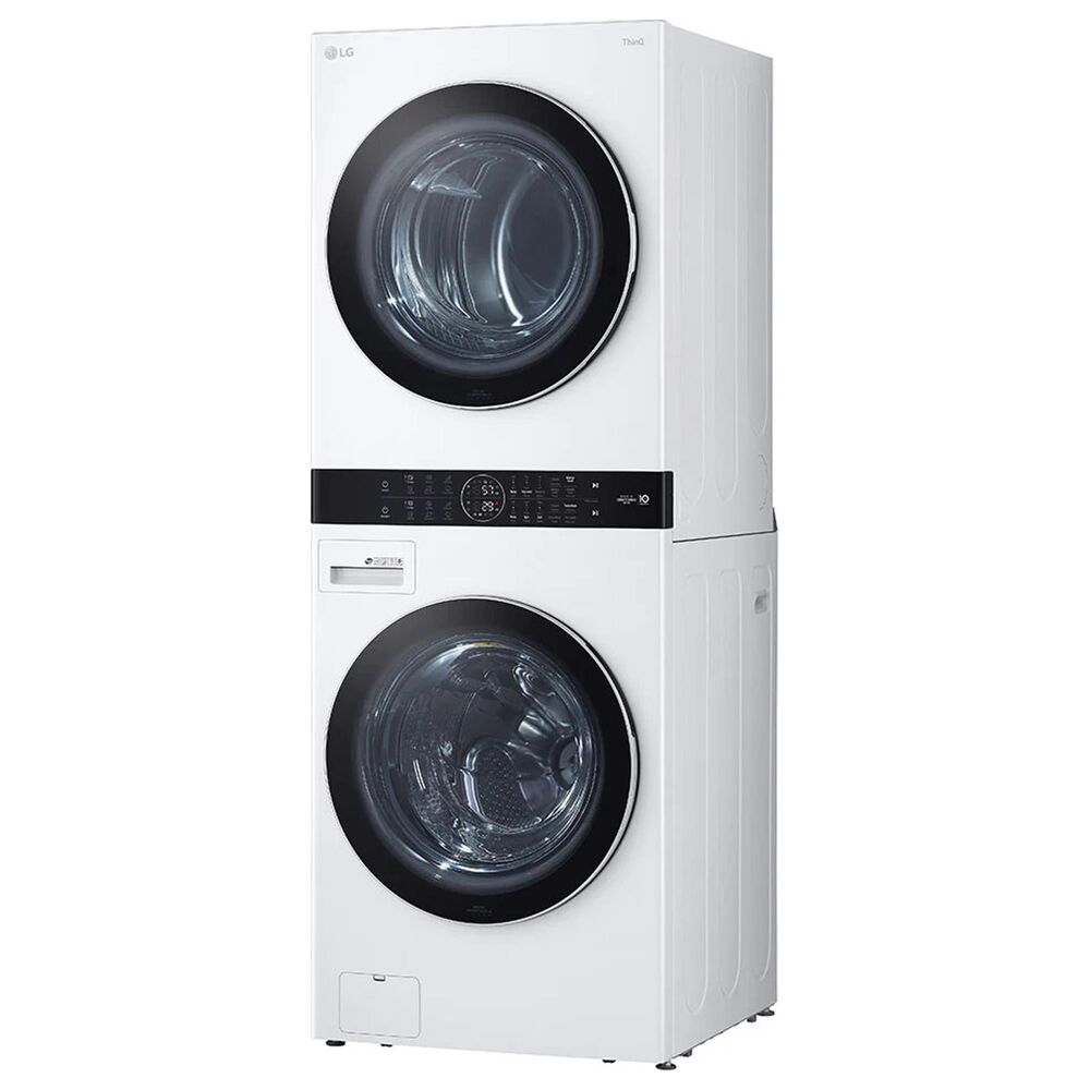 LG WashTower with Center Control 4.5 Cu. Ft. Washer and 7.4 Cu. Ft. Electric Dryer in White, , large
