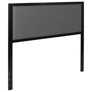 Flash Furniture Melbourne Full Upholstered Headboard in Dark Gray, , large