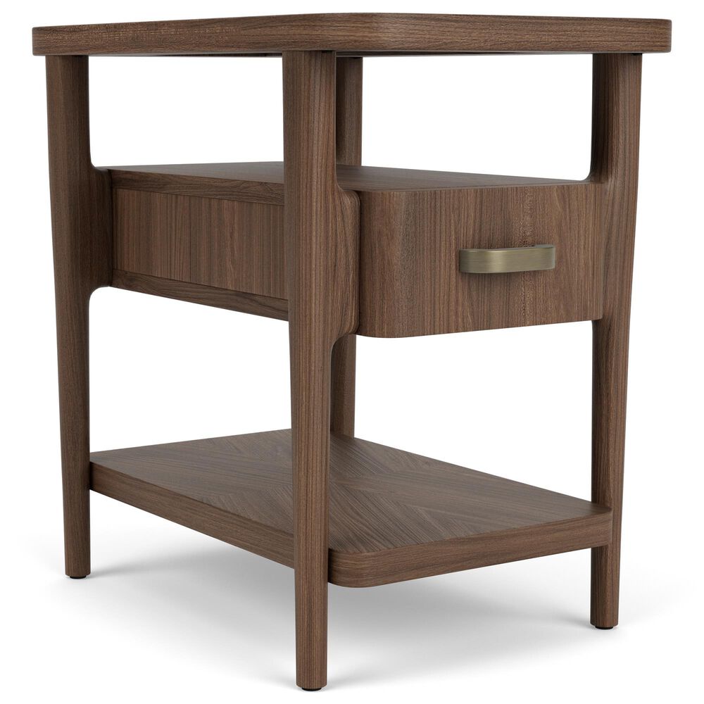 Riverside Furniture Delia Chairside Table in Nouveau Walnut, , large