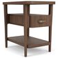 Riverside Furniture Delia Chairside Table in Nouveau Walnut, , large