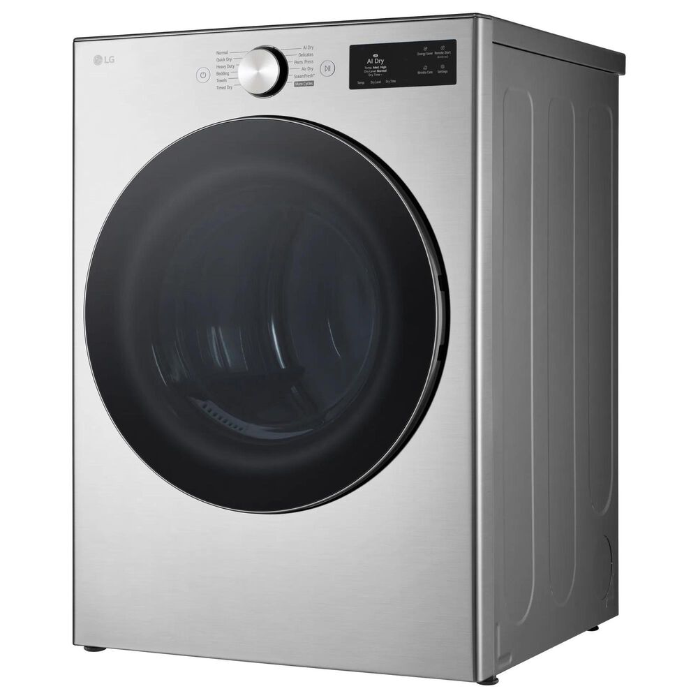 LG 7.4 Cu. Ft. Smart Front Load Gas Dryer with TurboSteam in Graphite Steel, , large