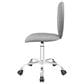 Impressions Vanity Heart Boucle Swivel Vanity Chair with Grey Cushion in Matte Silver, , large