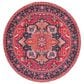 Safavieh Serapi 6"7" Round Red and Blue Area Rug, , large