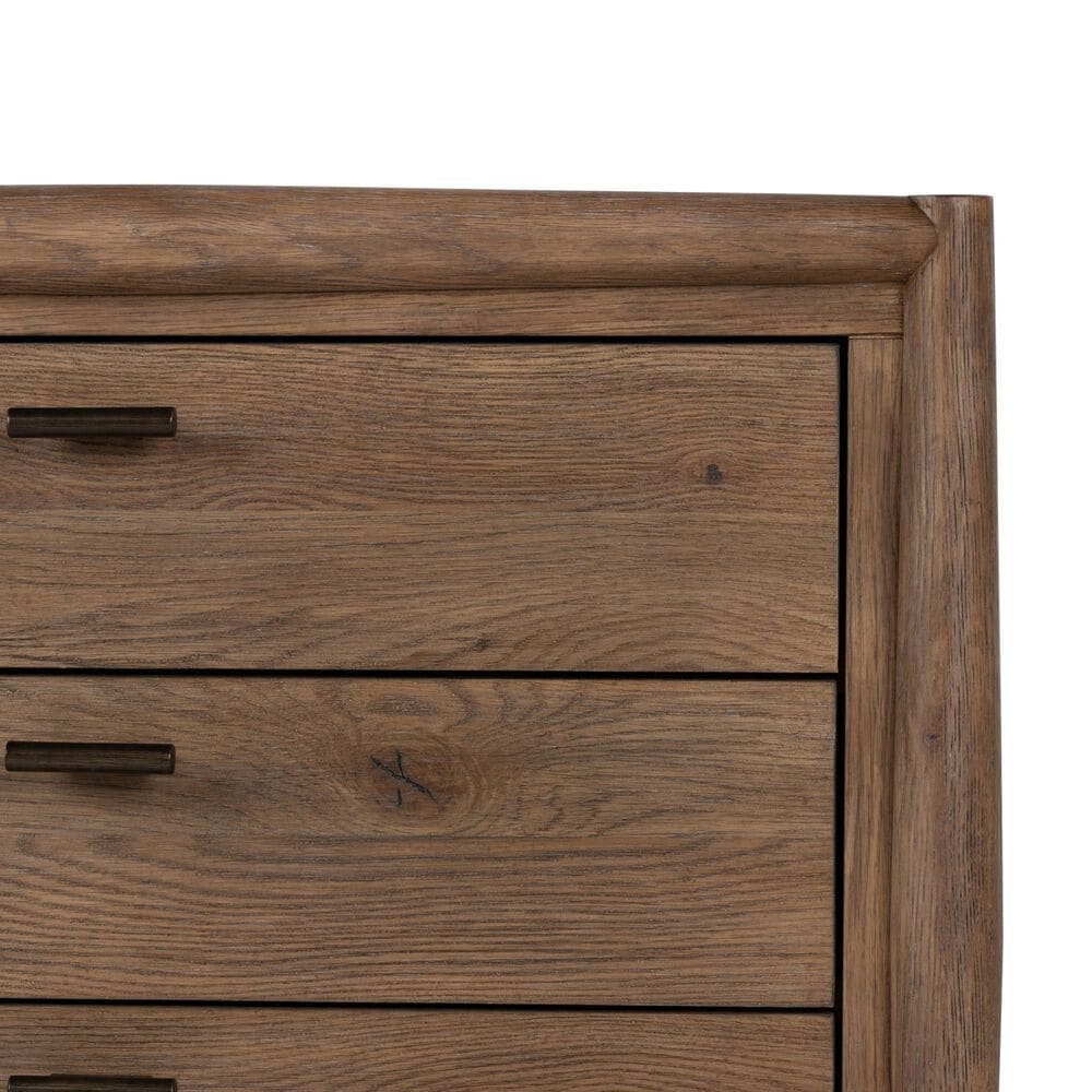 Four Hands Glenview 3-Drawer Nightstand in Weathered Oak, , large