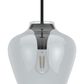 Hunter Vidria 1-Light Pendant in Matte Black, , large