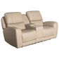 Italiano Furniture Bel Vista Power Reclining Console Loveseat in Taupe, , large