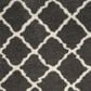 Safavieh Dallas Shag SGD257A-6R 6" x 6" Dark Grey/Ivory Round Rug, , large