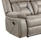Steve Silver Tyson Manual Reclining Sofa with Dropdown Console in Grey, , large