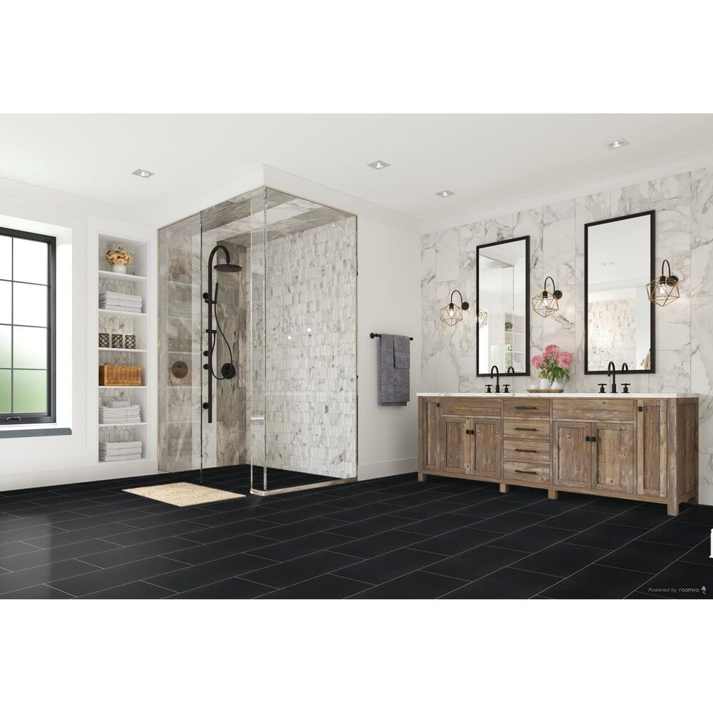 Dal-Tile Delegate Black DL28RCT1224MT 12&quot; x 24&quot; Porcelain Tile, , large