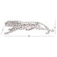Maple and Jade Leopard Decorative Sculpture in Satin Silver, , large