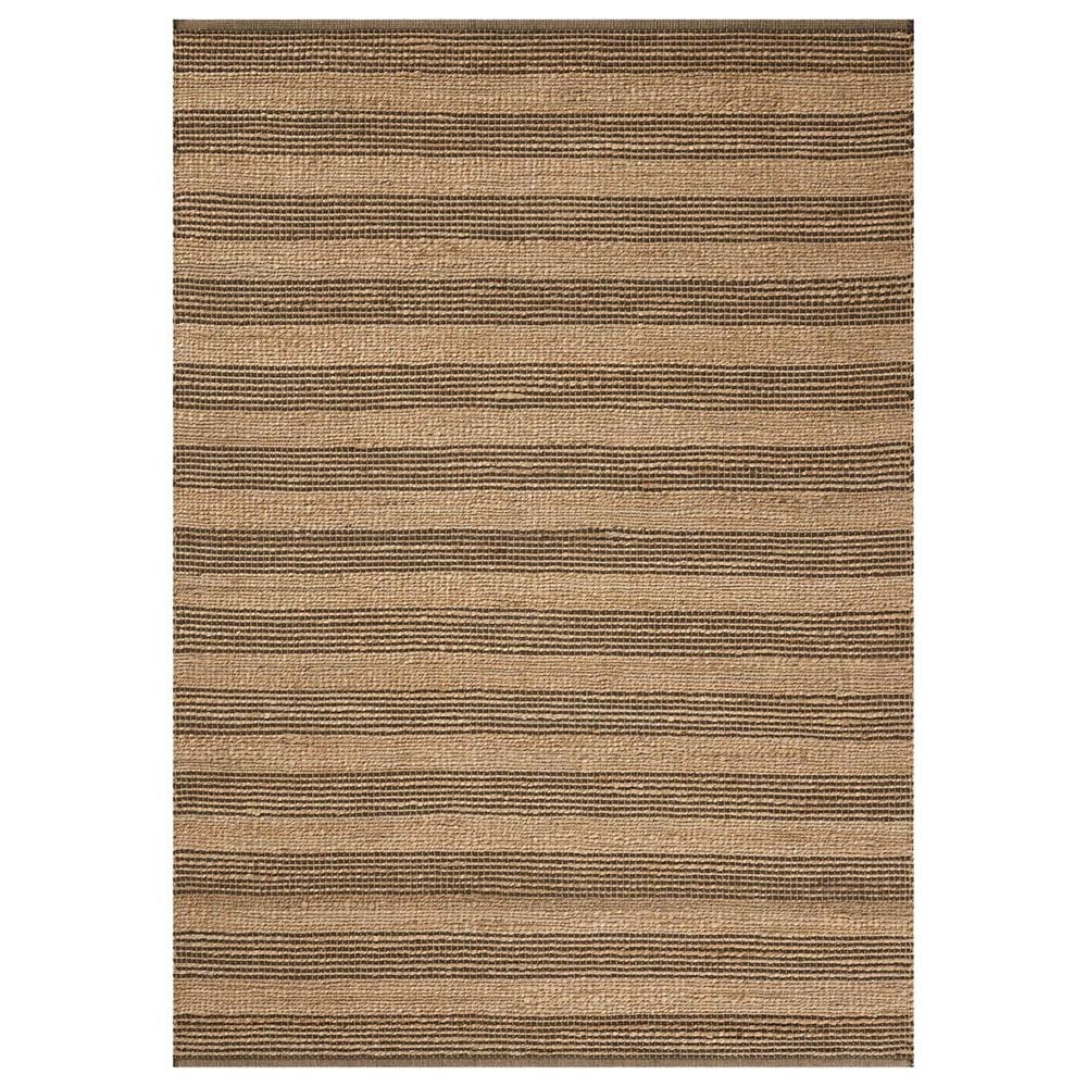 Chris Loves Julia x Loloi Judy 7"9" x 9"9" Natural and Chocolate Area Rug, , large