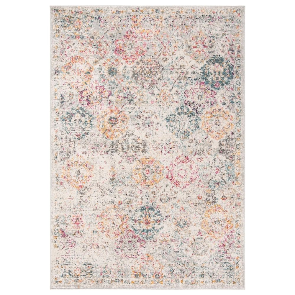 Safavieh Madison MAD611F 5"1" x 7"6" Grey and Gold Area Rug, , large