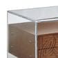 Lexington Home Brands Palm Desert Arden Lamp Table in Tan and Clear, , large