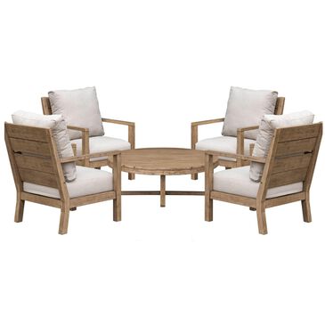 Gathercraft Acacia 5 PC Coffee Table & Chairs , , large