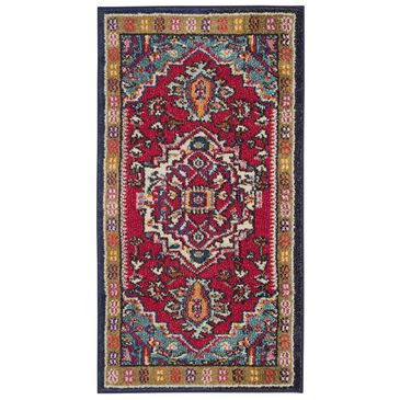 Safavieh Monaco MNC207C-24 2"2" x 4" Red/Turquoise Area Rug, , large