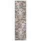 Nourison Tangra 2"2" x 7"6" Grey and Multicolor Runner, , large