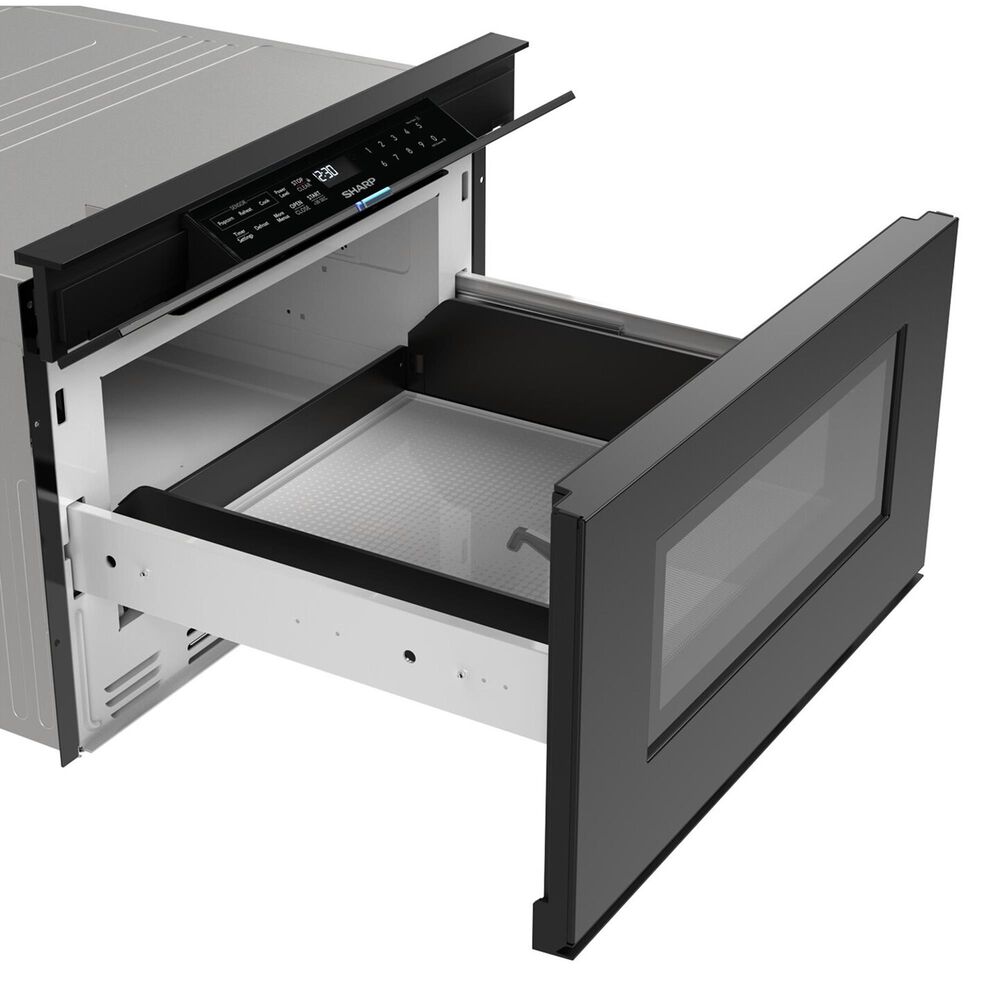 Sharp 1.2 Cu. Ft. Built-In Smart Microwave Drawer Oven with Easy Wave Open in Black, , large