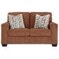 Ashley Aviemore Stationary Loveseat in Spice, , large