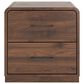 Ashley Fortlorn 2-Drawer Nightstand in Walnut Brown, , large