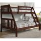 Forest Grove Twin over Full Bunk Bed with Trundle in Dark Cappuccino, , large