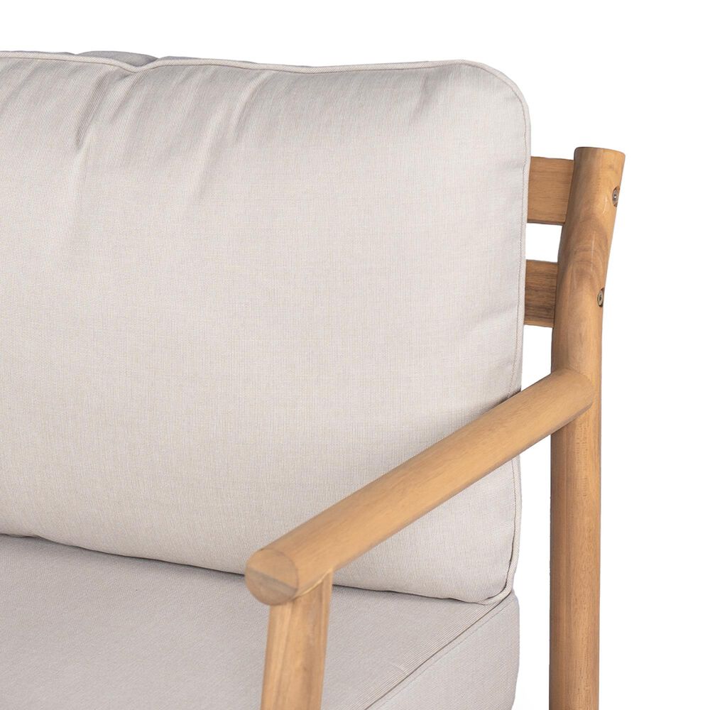 Hearth and Haven Outdoor Club Chair with Water-Resistant Cushion in Beige, , large