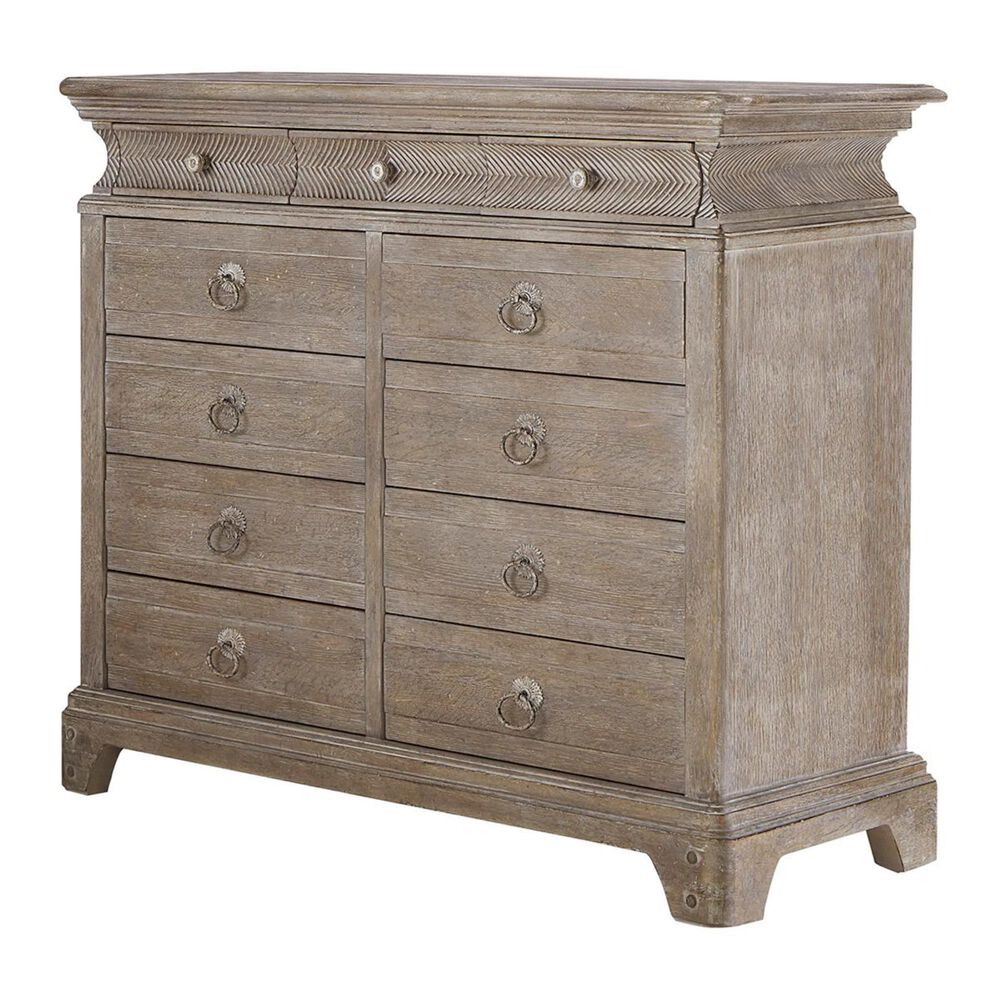 Vantage Summer Creek Dresser and Mirror in Scrubbed Oak, , large